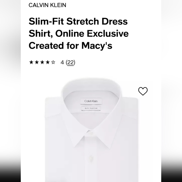 macy's calvin klein white dress shirt Calvin Klein | Shirts | Calvin Klein White Dress Shirt
